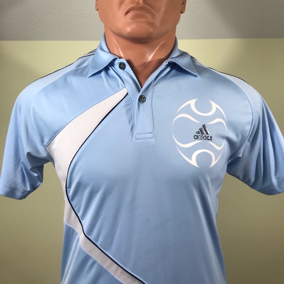 Adidas Men’s Sport Polo Blue - Picture 2 of 8